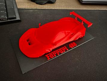 Ferrari 488 - 3D Geprinte Kunst beschikbaar voor biedingen