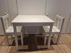 ikea kritter witte houten tafel met 2 stoeltjes, Kinderen en Baby's, Kinderkamer | Tafels en Stoelen, Ophalen, Gebruikt, Tafel(s) en Stoel(en)