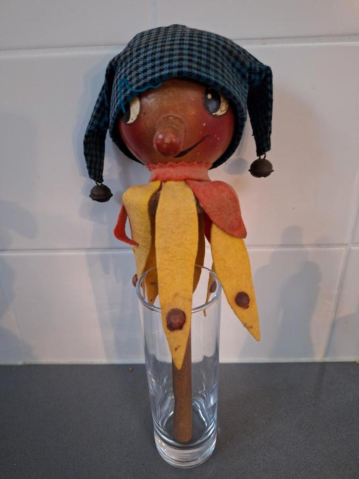 Zeldzame vintage Steinbach draaiende muzikale hofnar, 1950's, Antiek en Kunst, Curiosa en Brocante, Ophalen of Verzenden