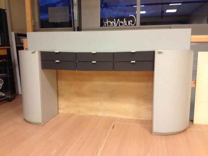 Pastoe, secretaire, grijs, Huis en Inrichting, Kasten | Secretaires, Gebruikt, Ophalen