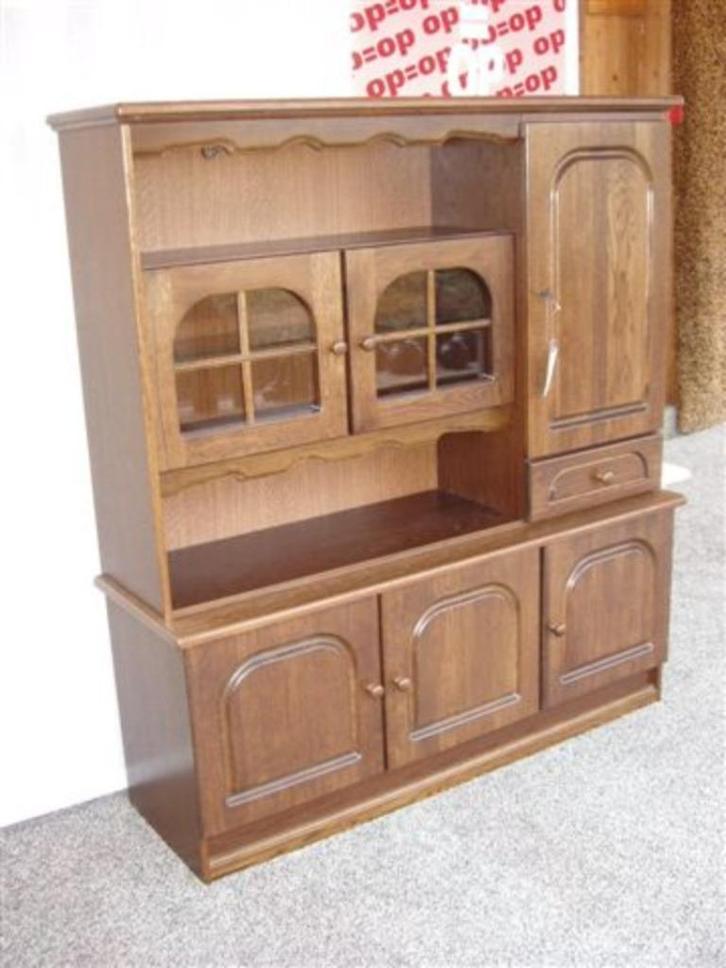 Kast donker eiken - wandmeubel - NIEUW - opruiming, Huis en Inrichting, Kasten | Wandmeubels, Nieuw, 150 tot 200 cm, Minder dan 150 cm