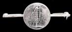 Scheepvaarthuis Amsterdam broche- zilverkleur, Verzenden, Zo goed als nieuw, Stad of Land, Speldje of Pin