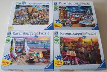 Diverse *** PUZZELS 500 XL STUKJES *** 4 stuks beschikbaar voor biedingen