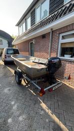 Aluminium V-bodem Fisherpro V400 + motor, Watersport en Boten, Vis- en Consoleboten, Ophalen, Tot 10 pk, Aluminium, Zo goed als nieuw