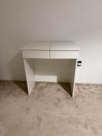 Makeuptafel ikea wit, Huis en Inrichting, Tafels | Kaptafels, Ophalen, Zo goed als nieuw, Hout, Minder dan 100 cm