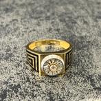 14 karaat gouden ring prachtig model heren, Ophalen of Verzenden