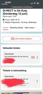 DI-RECT kaarten De Kuip 2x 12 juni, Tickets en Kaartjes, Evenementen en Festivals, Twee personen