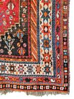 Handgeknoopt Perzisch wol tapijt Shiraz antiek 160x228cm, 200 cm of meer, 150 tot 200 cm, Gebruikt, Rechthoekig