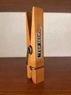 Vintage Wasknijper Houten Decoratie memohouder, Ophalen of Verzenden