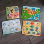 Houten puzzels, Kinderen en Baby's, Speelgoed | Kinderpuzzels, Ophalen of Verzenden, Zo goed als nieuw, Van hout, Minder dan 10 stukjes