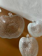 Glazen schalenset appeltjes appels appel glaswerk, Ophalen of Verzenden