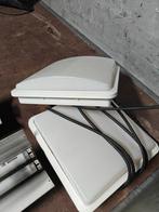 2 vierkante plafonnières / plafond lampen, Ophalen of Verzenden, Gebruikt