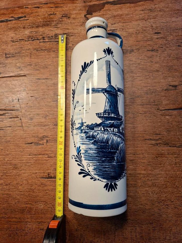 Delfts Blauw Jeneverkruik met Molen, Antiek en Kunst, Antiek | Keramiek en Aardewerk, Ophalen of Verzenden