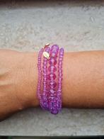 Yehwang lila kralenarmbandjes 3 euro pst nieuw, Sieraden, Tassen en Uiterlijk, Armbanden, Paars, Kunststof of Plastic, Nieuw, Ophalen of Verzenden