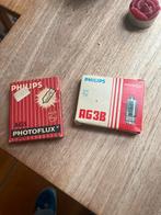 Vintage Philips Photoflux AG1 & AG3B Flitslampen, Audio, Tv en Foto, Ophalen of Verzenden, Gebruikt