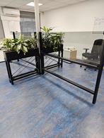 Bureau afscheiding 4 werkplekken - Glas & Planten, Huis en Inrichting, Bureaus, Ophalen