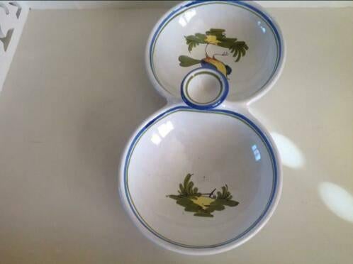 Schaal, duoschaal Italiaans, Spaans, Portugees, Huis en Inrichting, Keuken | Servies, Ophalen of Verzenden, Overige stijlen, Aardewerk