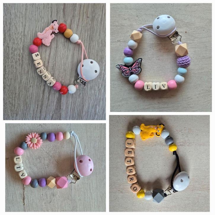 geperonaliseerd speenkoord, Kinderen en Baby's, Kraamcadeaus en Geboorteborden, Nieuw, Ophalen of Verzenden