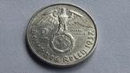 WO2 2 Reichsmark 1937A zilver nazi duitsland 5, Postzegels en Munten, Zilver, Duitsland, Ophalen of Verzenden, Losse munt