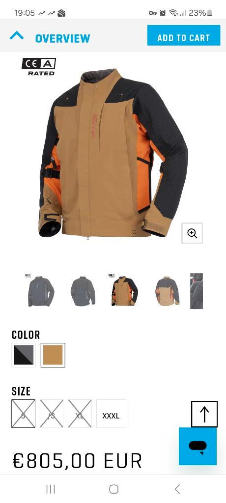 Mosko Moto Basilisk IR maat XL 2025 (Sand), Motoren, Kleding | Motorkleding, Jas | textiel, Heren, Nieuw zonder kaartje, Ophalen of Verzenden