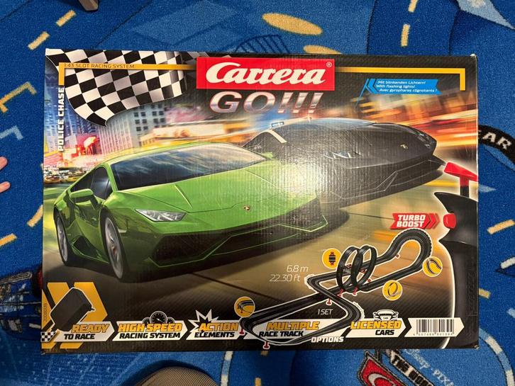 Carrera Go!!! Police Chase nr 20080139, Kinderen en Baby's, Speelgoed | Racebanen, Gebruikt, Racebaan, Elektrisch, Carrera, Met looping