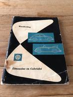 Handleiding VW uitgave aug 1958, Auto diversen, Handleidingen en Instructieboekjes, Ophalen of Verzenden