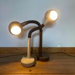 2X vintage desk light , tafellamp, burolamp, Kunststof, Gebruikt, Ophalen of Verzenden, 50 tot 75 cm