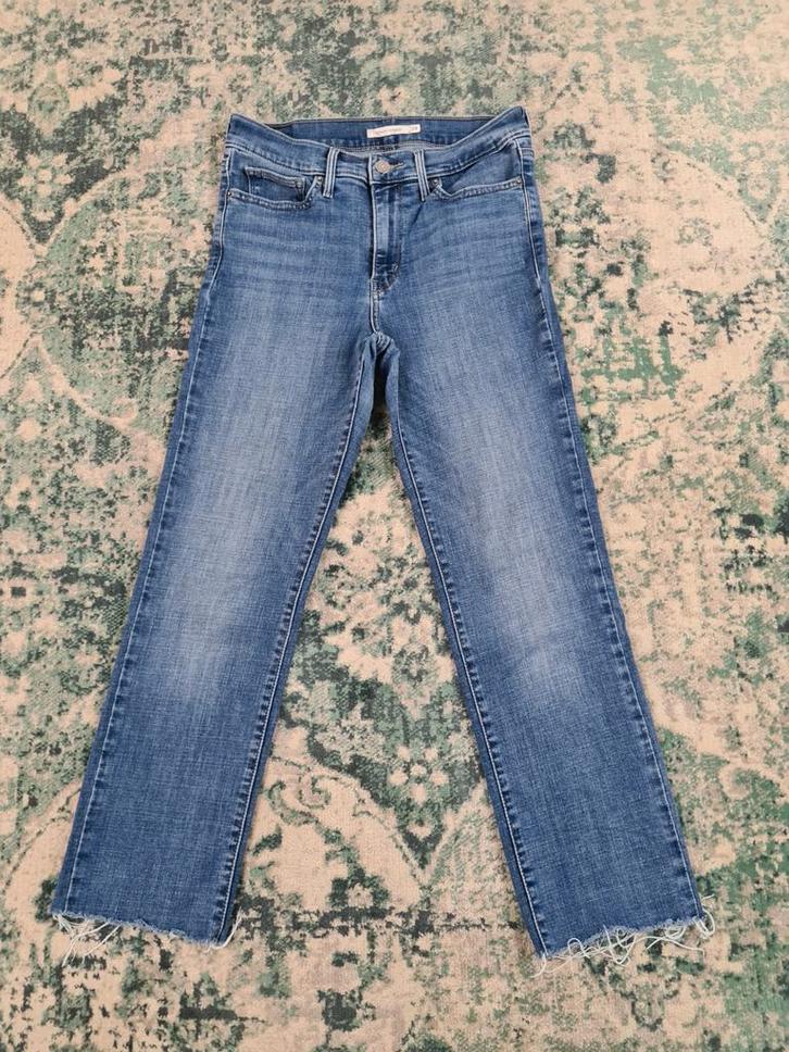 Levi's slimming straight W29 L28 WMN Tulsi2928 Blauw, Kleding | Dames, Spijkerbroeken en Jeans, Zo goed als nieuw, W28 - W29 (confectie 36)