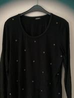 Gerry Weber, zwart shirt met goudkleurige nestels, Zwart, Maat 42/44 (L), Ophalen of Verzenden, Zo goed als nieuw