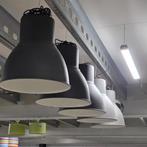 5x   grote lichtgewicht metalen hanglampen 45 cm doorsnede, Huis en Inrichting, Ophalen of Verzenden, Zo goed als nieuw, Minder dan 50 cm