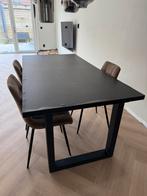 Te koop! Eettafel Lenzo Zwart, Ophalen of Verzenden, Vijf personen of meer, Rechthoekig