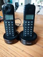2 Philips Huistelefoons met Houders, Telecommunicatie, Vaste telefoons | Handsets en Draadloos, Ophalen of Verzenden