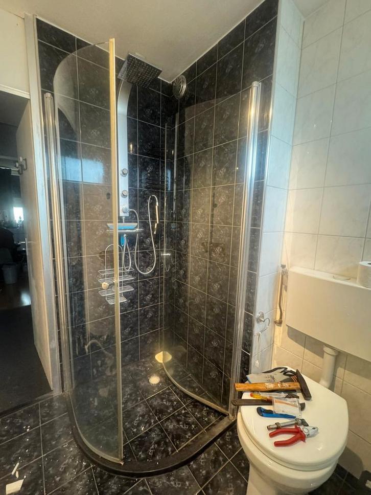 Complete Douchecabine met Glazen Deuren, Huis en Inrichting, Badkamer | Complete badkamers, Gebruikt, Met douche, Ophalen