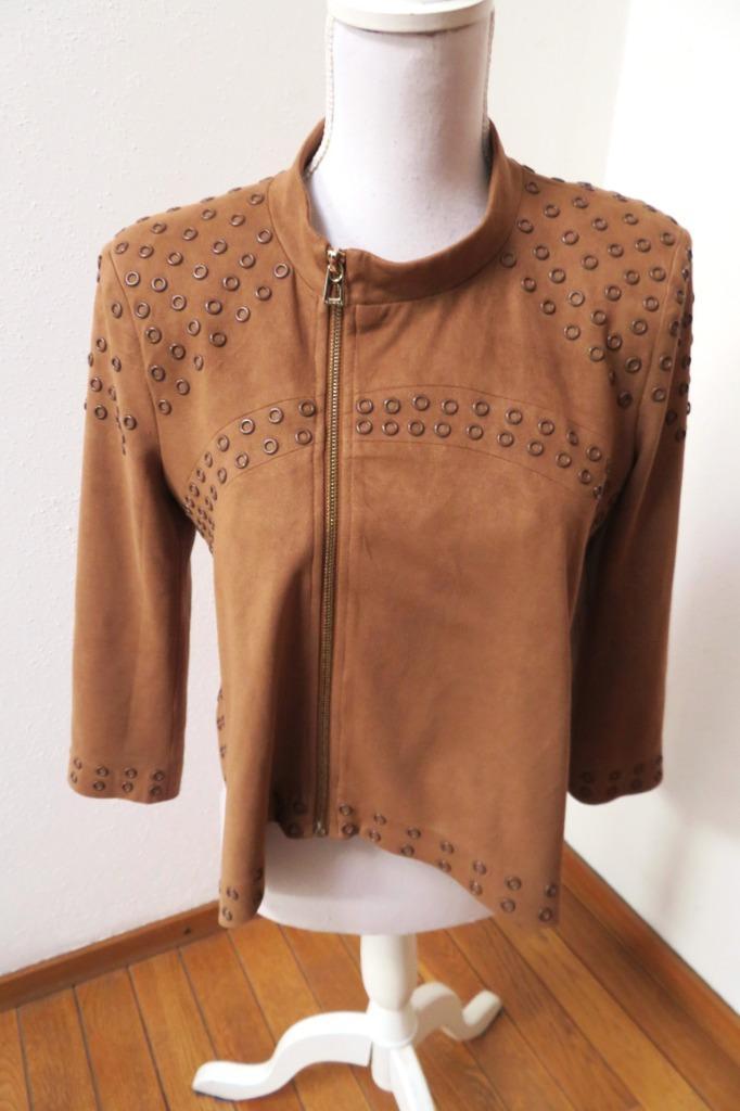 Z27 GLAMOROUS apart kort jasje bruin suèdine S 36, Kleding | Dames, Jasjes, Kostuums en Pakken, Nieuw, Jasje, Maat 36 (S), Bruin