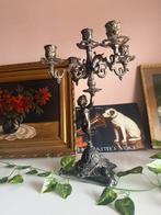 Art Nouveau Jugendstil Candelabra Kandelaar, Ophalen, Koper of Brons