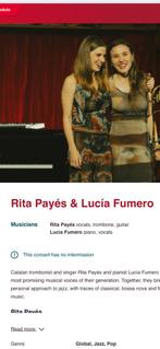 GEZOCHT: 2–3 tickets voor Rita Payes – Het Concertgebouw, Tickets en Kaartjes, Twee personen, Januari