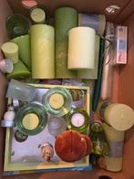 Groene Kandelaars Set -  Sommige nog nieuw ., Ophalen, Overige materialen, Nieuw, Groen