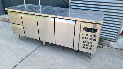 Koelwerkbank rvs grote koelkast koelkasten saladette koeler, Witgoed en Apparatuur, Koelkasten en IJskasten, Gebruikt, Zonder vriesvak