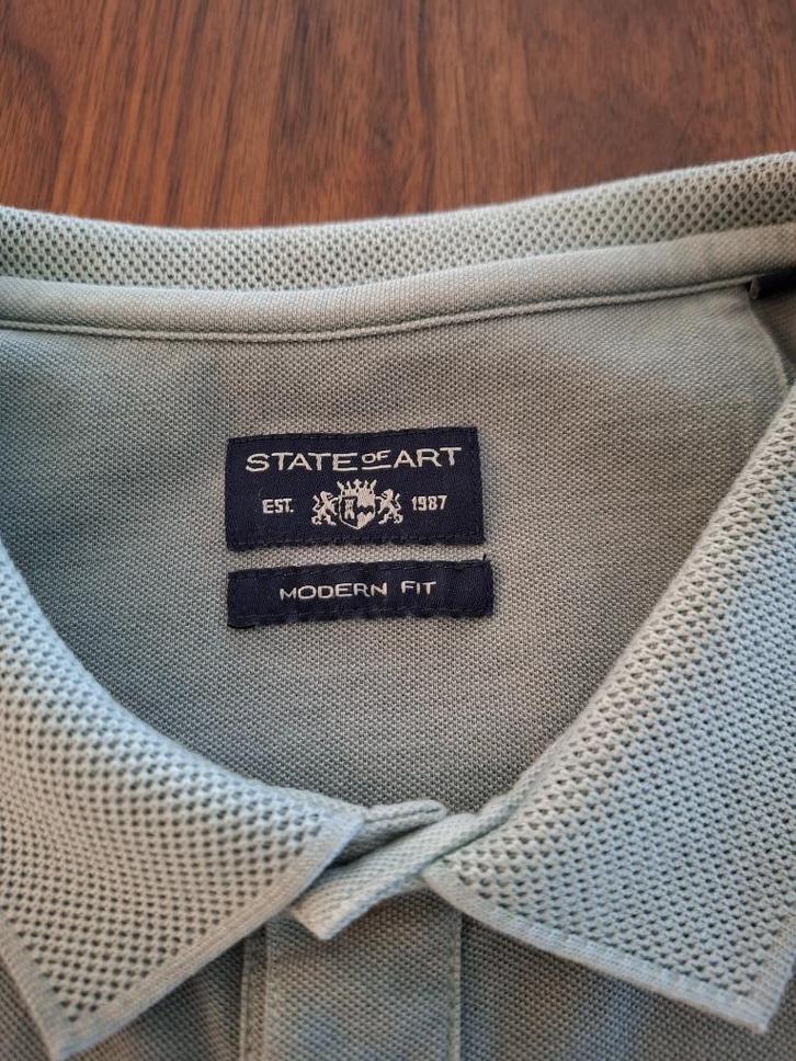 HERENPOLO : STATE OF ART L MINTGROEN, Kleding | Heren, T-shirts, Zo goed als nieuw, Maat 52/54 (L), Groen, Ophalen of Verzenden