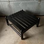 OPRUIMING vintage zwarte lattentafel lattenbank Italiaans, Huis en Inrichting, Ophalen, Gebruikt, Lattenbank, Vierkant