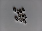 NIEUW: White Tile, Round 1 x 1 with Black Eye with Pupil Pat, Lego, Nieuw, Ophalen of Verzenden, X