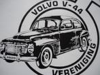 sticker VOLVO V-44 auto oldtimer club V44 vereniging retro, Verzamelen, Stickers, Verzenden
