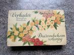 Zeldzaam Verkade blik 'Duizendschoon sorteering' - vintage, Verzamelen, Blikken, Ophalen of Verzenden, Gebruikt, Koek(jes), Verkade
