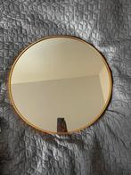 Ronde gouden spiegel, Huis en Inrichting, Woonaccessoires | Spiegels, Ophalen of Verzenden, Rond, Minder dan 50 cm, Minder dan 100 cm