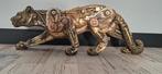 XL Steampunk panter beeld, Verzamelen, Beelden en Beeldjes, Ophalen of Verzenden, Zo goed als nieuw, Dier