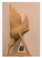 Houten Kraanvogel, Japan, 20 cm dubbele vleugels, Ophalen of Verzenden