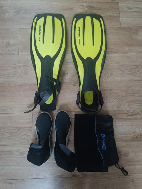 Scubapro Wake duikvinnen incl bare schoenen, Watersport en Boten, Duiken, Zo goed als nieuw, Zwem- of Duikvliezen, Ophalen