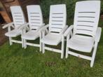 4x hartman prestige tuinstoelen verstelbaar, Tuin en Terras, Tuinstoelen, Ophalen of Verzenden, Gebruikt, Kunststof, Verstelbaar