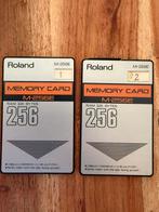 Roland memory card M-256E 2 stuks met nieuwe batterijen, Ophalen of Verzenden, Gebruikt