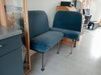 Leuke industriële bus eetkamer bankjes, Ophalen, Gebruikt, Blauw